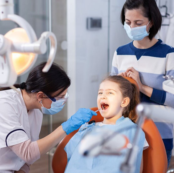 Children's cleaning and exam